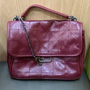 Zara Chain Bag, rich red (Maroon) Good as New!!